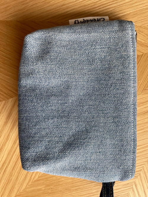 Denim coin pouch / cosmetic case
